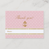 グリッター赤航海のちゃんシャワーおむつラッフルカード エンクロージャーカード (裏面)