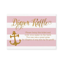 グリッター赤航海のちゃんシャワーおむつラッフルカード