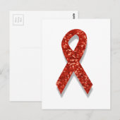 グリッター赤 ポストカード (正面/裏面)