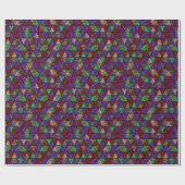 グリッター赤、緑、紫。 ラッピングペーパー (フラット)