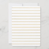 グリッター金ゴールドの誕生発表 案内状 (裏面)