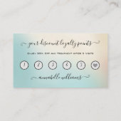 グリッター金ゴールドまつ毛ロイヤリティ事業 名刺 (裏面)