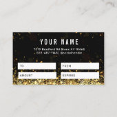 グリッター金ゴールドギフト券  名刺 (裏面)