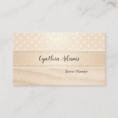 グリッター金ゴールドサンディスパークルイベントプランナー 名刺 (正面)