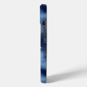 グリッター金ゴールドスターダークブルースカイパターン Case-Mate iPhoneケース (裏面 / 左)