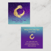 *~*グリッター金ゴールドゼンスパイラル瞑想霊気 スクエア名刺 (正面/裏面)