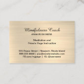 *~*グリッター金ゴールドバタフライミスティックマジカルスターズ 名刺 (裏面)