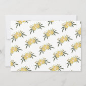 グリッター金ゴールドバラ葉60th誕生日 招待状 (裏面)