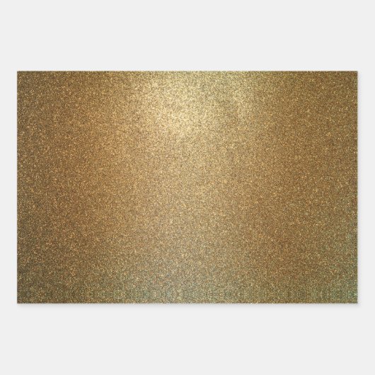 グリッター金ゴールドバラ金ゴールド及び銀 ラッピングペーパーシート (正面)