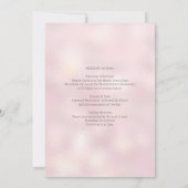 グリッター金ゴールドピンクバッチェロレットウィークエンド招待状 招待状 (裏面)