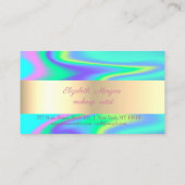 グリッター金ゴールドフェイク点滅ホログラフィックロイヤリティカード ロイヤリティカード (裏面)