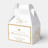 グリッター金ゴールドプリンセスを一度に行王室のう フェイバーボックス (正面サイド)