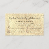 グリッター金ゴールドメイクアップラッシュインスタFBメールTel 名刺 (裏面)