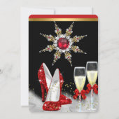 グリッター金ゴールドレッドハイトブラックシルバーシャンパン2 招待状 (裏面)