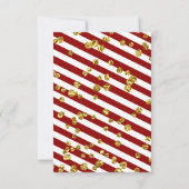 グリッター金ゴールド葬儀フォト悔やみや弔慰サンキューカード サンキューカード (裏面)