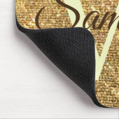 グリッター金ゴールド霜モノグラムの マウスパッド (コーナー)