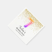 グリッター金ゴールド、黄金の輝き7th スタンダードカクテルナプキン (角)