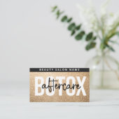 グリッター金ゴールドBotox Filler Instruction AfterCare 名刺 (スタンド正面)