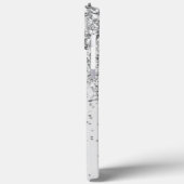 グリッター銀エレガントモモダンノグラム名 Case-Mate iPhoneケース (裏面 / 左)