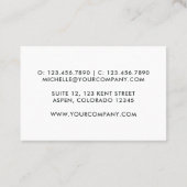 グリッター銀河系ブラシストローク名刺 名刺 (裏面)