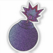 グリッター銀河系爆弾切カスタムりビニールステッカー シール (正面)