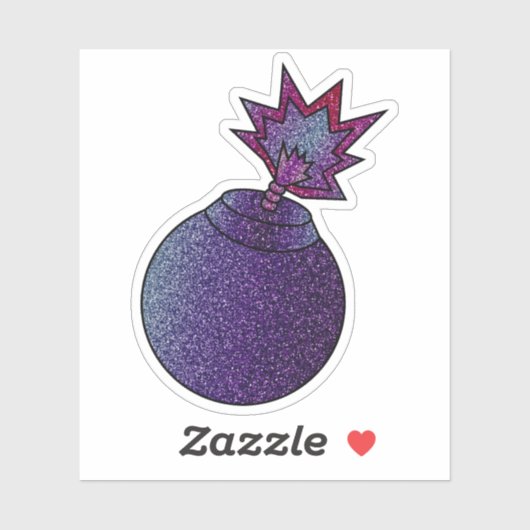 グリッター銀河系爆弾切カスタムりビニールステッカー シール (シート)