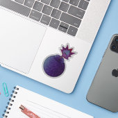 グリッター銀河系爆弾切カスタムりビニールステッカー シール (ノートパソコンとiPhone)