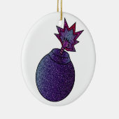 グリッター銀河系爆弾 セラミックオーナメント (右)