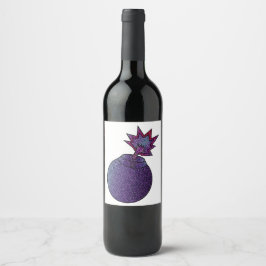 グリッター銀河系爆弾 ワインラベル