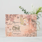 グリッター離れスウィンター秋妖精パーティの招待状 招待状 (スタンド正面)