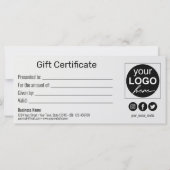 グリッター雪片金ゴールドギフトボックスレッドギフトカード (裏面)