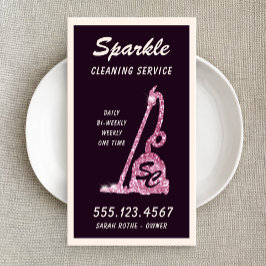 グリッター電気掃除機、清掃サービス呼出し コーリングカード