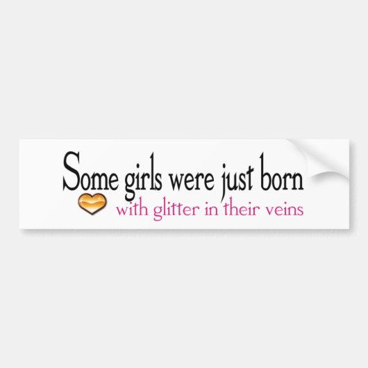 グリッター静脈 バンパーステッカー (正面)