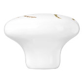 グリッター飛んでいるユニコーンマジカルスパークルファンタジー セラミックノブ (側面)