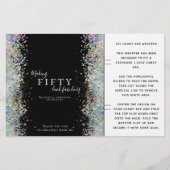 グリッター50誕生日お気に入りバーラッパー (正面)