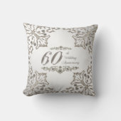 グリッター60周年結婚装飾用クッション クッション (正面)