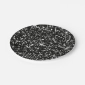 グリッター|の黒 ペーパープレート (アングル)