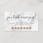 グリッター | まつ毛メイクアップブラシとツール ロイヤリティカード (裏面)