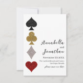 グリッター カード ゲーム ラスベガス カジノ ウェディング (正面)