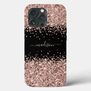 グリッター ガーリー スパークル スイート16 ローズゴールド iPhone 13 PROケース
