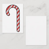 グリッター キャンディー ケーン ノートカード (正面/裏面)