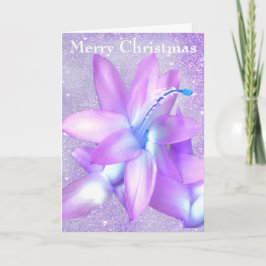 *~*グリッター·クリスマス·サボテカスタマイズン花 シーズンカード