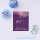 グリッター コンフェッティ 価格 チラシ 紫 ピンク (シングル)