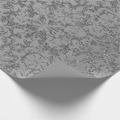 グリッター – シルバーグレー ラッピングペーパー (角)