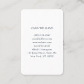 グリッター、シルバー、金ゴールド 名刺 (裏面)