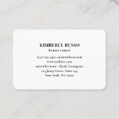 グリッター、シルバー、金ゴールド 名刺 (裏面)