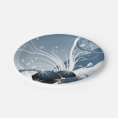 グリッター&スパークルオーナメント紙プレート ペーパープレート (アングル)