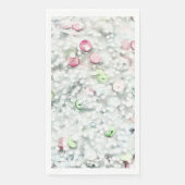 グリッター スライム ゲスト タオル ホワイト (正面)