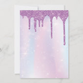 グリッター スライム パーティー 招待状 (裏面)