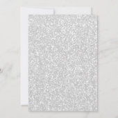 グリッター ティール スイート シックスティーン 誕生日 招待状 (裏面)